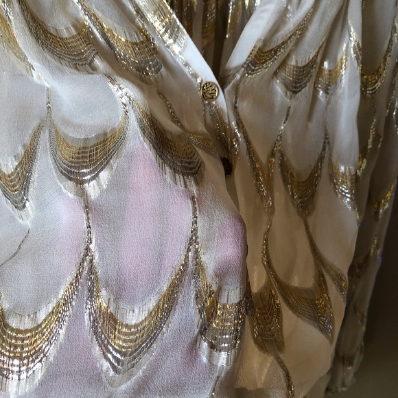 Lilly Pulitzer Metallic Gold Elsa Top - Picture 5 of 8